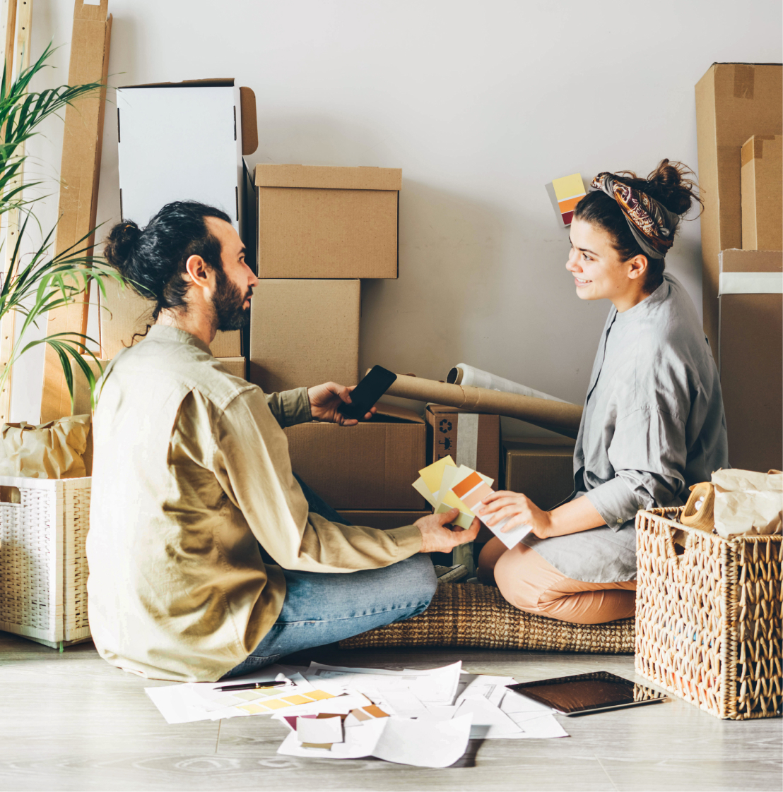 Pareja feliz que rento su hogar con Houm